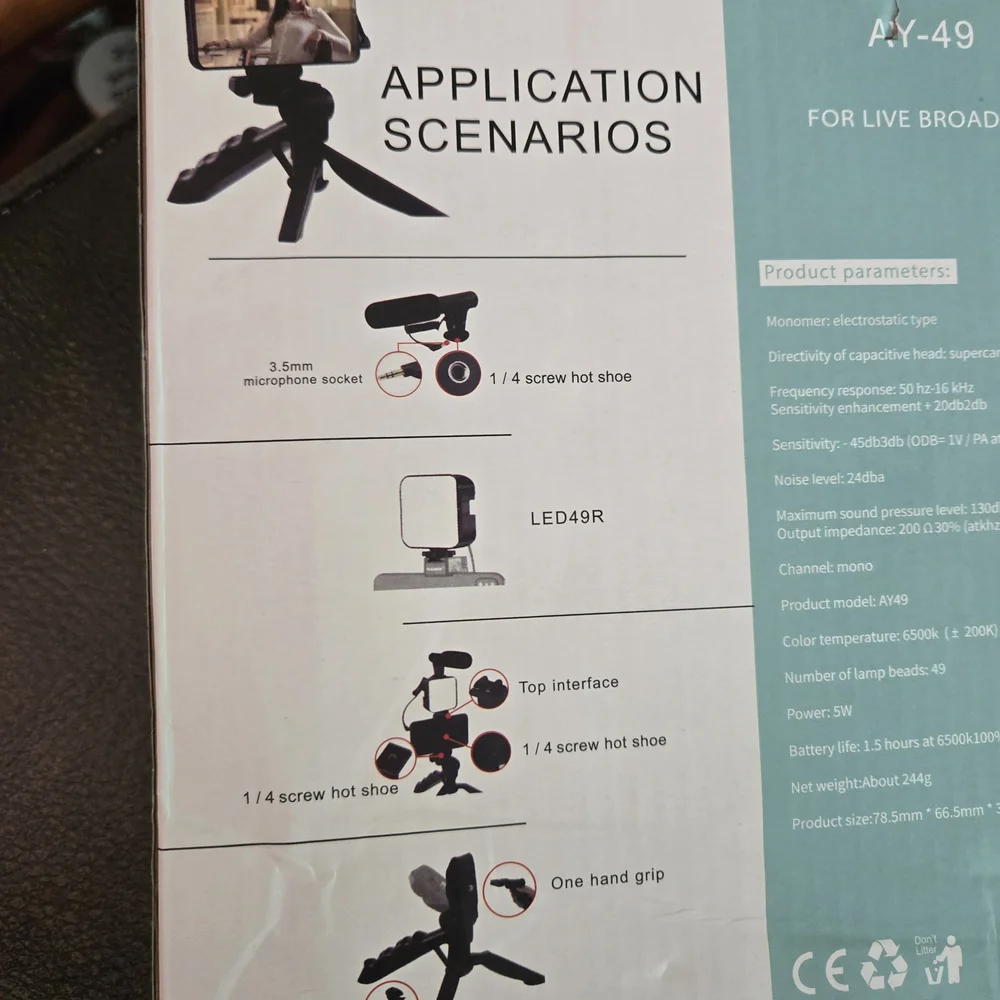 AY-49 Video Creation Kit with Black Accessories
